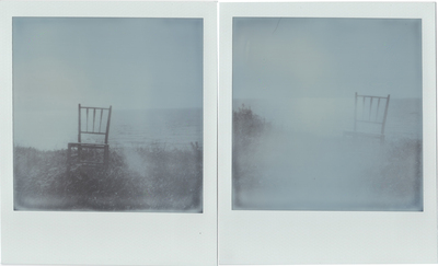 Jeri Coppola dreams passed in silence, blue duet polaroid photos