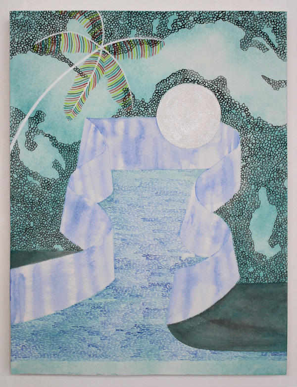 JESSICA CANNON 2019+ acrylic on paper adhered to panel