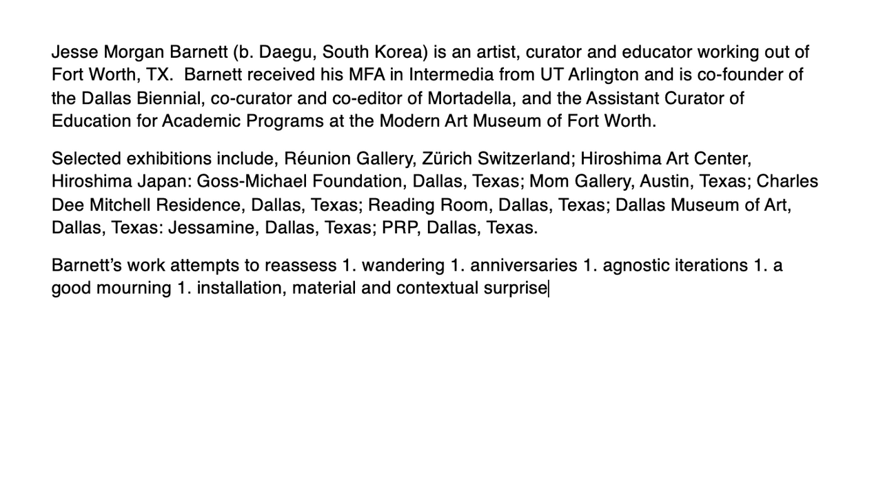 Jesse Morgan Barnett about 