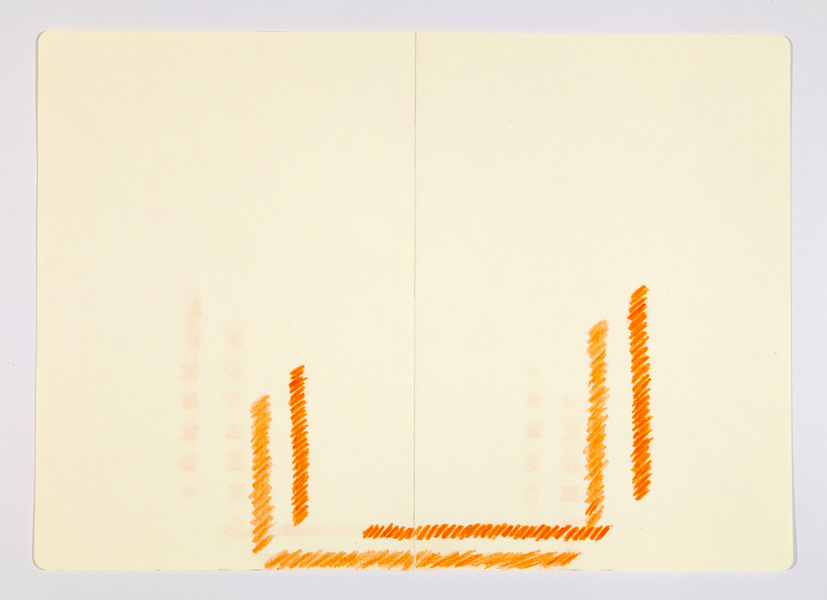 JESSICA DICKINSON from: notebook drawings and notations >  James Fuentes Online > July 15–August 15, 2020 colored pencil on paper