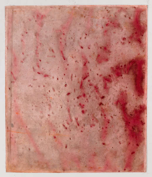 JESSICA DICKINSON works on paper pastel, graphite, and dust on paper with holes