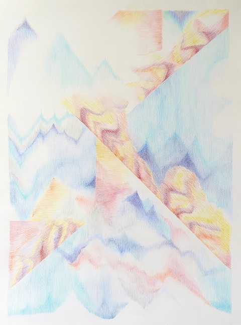 Jessica Snow Works on Paper Colored pencil on paper