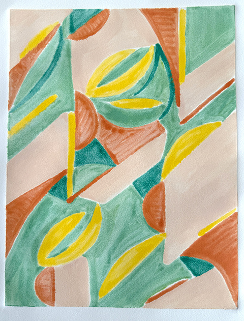 Jessica Snow Printmaking Water-based monotype