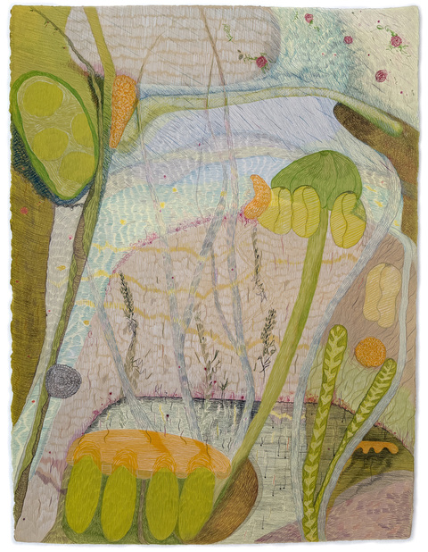 Jessica Snow Works on Paper Acrylic and colored pencil on Arches 300