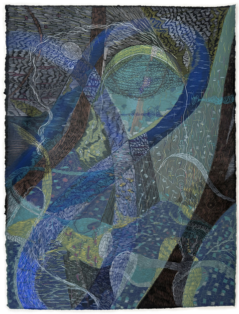 Jessica Snow Works on Paper Acrylic and colored pencil on Arches 300