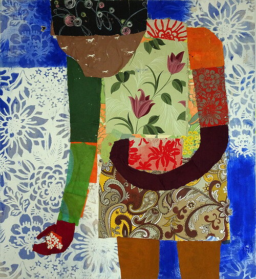  Recent Paintings Silkscreen, fabric, collage acrylic on canvas