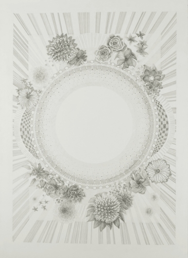 Jillian Dickson  Graphite Drawings: "PRICKLED LILLY PERCH"  Graphite on Paper