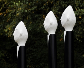 JIM FELICE Sculpture Heads Cast in Epoxy Resin and Fiberglass