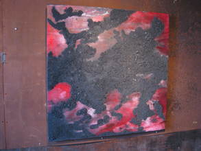 JIM FELICE Painting Charcoal, Acrylic Urethane, on Wood Panel