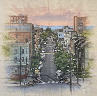 JENNIFER KRAUSE CHAPEAU Urban Surrounds Oil on linen