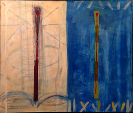 Joan K. Russell 2014 abstract mixed media on canvas