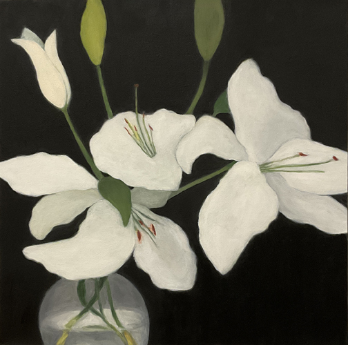 JOAN MELLON Leaves / Flowers oil on canvas