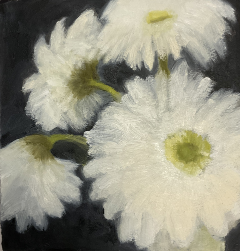 JOAN MELLON Leaves / Flowers oil on Arches oil painting paper
