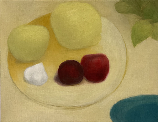 JOAN MELLON Objects oil on canvas