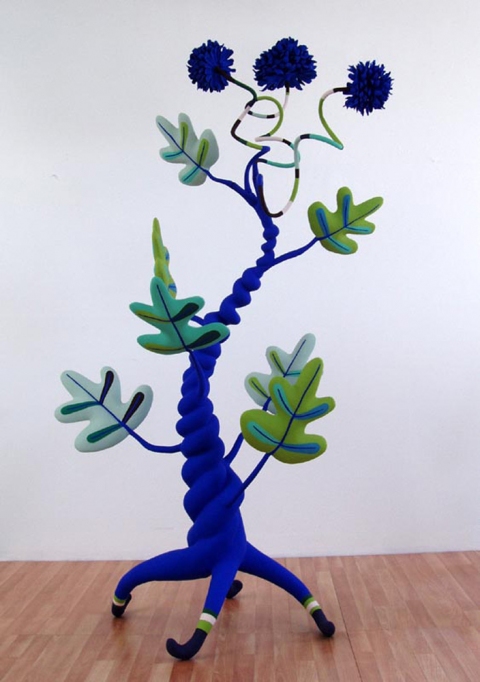 JoAnne Carson Sculptures Fiberglass, aqua resin, acrylic paint