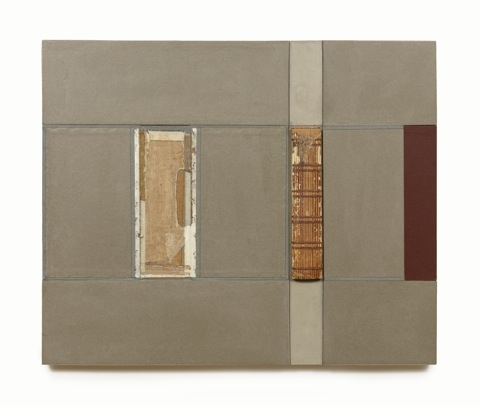 John Fraser  Graphite, Acrylic, and Mixed-Media Collage on Wood Panel Construction