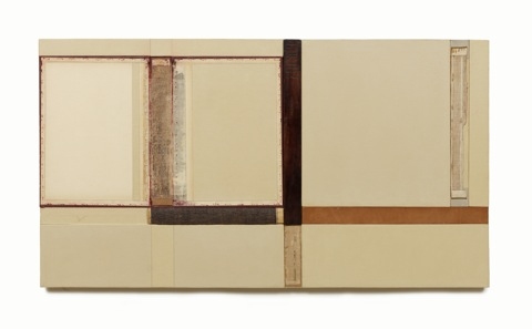 John Fraser  Graphite, Acrylic, and Mixed-Media Collage on Wood Panel Construction, with Found Object, and Leather Strap