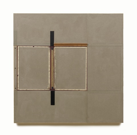 John Fraser  Graphite, Acrylic, and Mixed-Media Collage on Wood Panel Construction