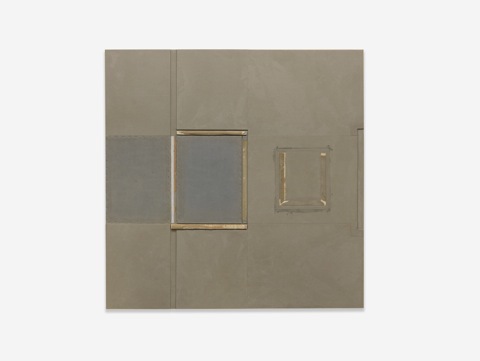 John Fraser  Mixed Media Collage on Wood Panel Construction