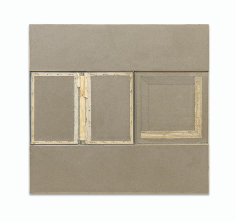 John Fraser  Mixed Media Collage on Wood Panel Construction