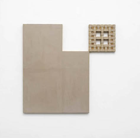 John Fraser  Acrylic, Graphite Wash, Paper Collage, on Wood Panel Construction, and on Carved Wood Relief Construction