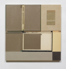 John Fraser work in relief Graphite, Acrylic, and M/M Collage on Wood Panel Construction