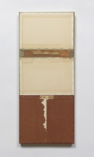 John Fraser work in relief Acrylic and M/M Collage on Wood Panel Construction
