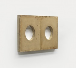John Fraser sculpture/assemblage Graphite Wash, & Acrylic on Board, Mounted to Wood Panel Construction