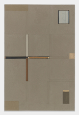 John Fraser work in relief Graphite, acrylic, graphite wash, & m/m collage on panel w/ found objects