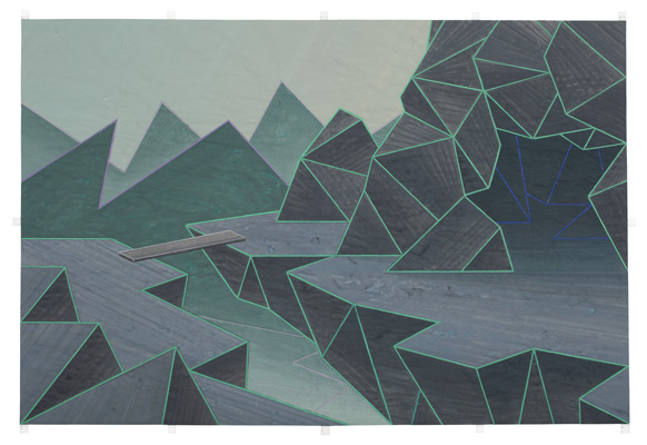 John Hodany EXHIBITION 'EMBEDDED' 2012       Acrylic on paper