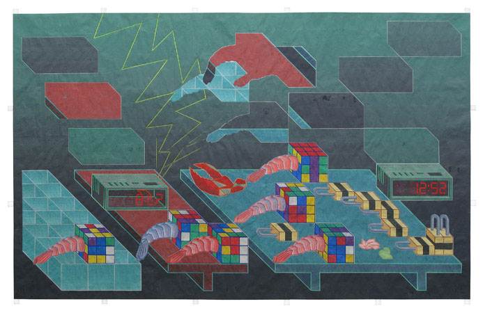 John Hodany SELECTED PAINTINGS ON PAPER 2009-2010 acrylic on paper inlay