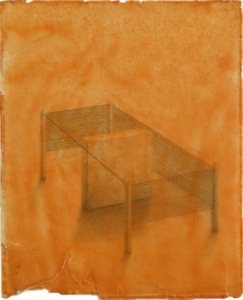  2006 - 2010 Encaustic, graphite on paper