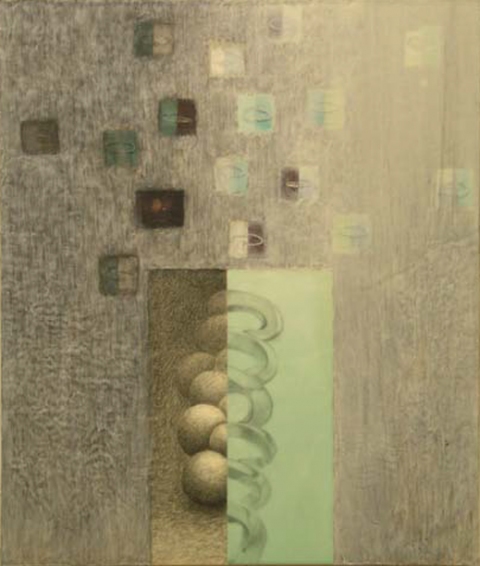  2006 - 2010 Encaustic and collage on wood panel