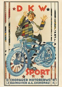 John Melville Postcards from the Autobahn mixed media/collage