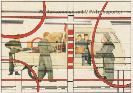 John Melville Postcards from the Autobahn collage