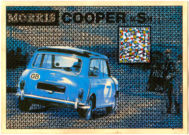 John Melville Postcards from the Autobahn Mixed media