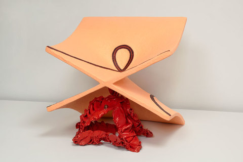 John Newman  Sculpture - 2009-2014 Extruded and fabricated copper with enamel paint, wood, wood putty, papier mache, Japanese paper, steel wire, acqua resin, acrylic and oil paint