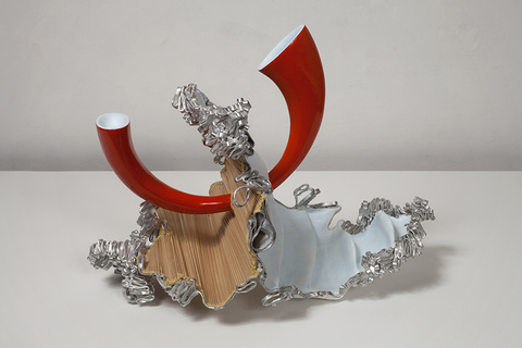 John Newman  Sculpture - 2009-2014 extruded aluminum, wood, japanese paper, papier mache, resin, Putty, acrylic, epoxy paste, enamel paints
