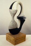John Newman  Sculpture - 1990-2001 cast glass, string, papier maché, wood, enamel paint
