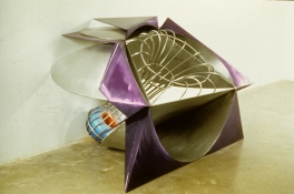 John Newman  Sculpture - 1980-1989 cast and fabricated aluminum with lacquer and chemical dye