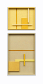 John Pittman Shadow Boxes 2023 - 2026 Alkyd/Wood Relief
