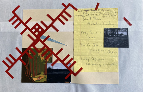 John T Adams Quarantine Projects - Volume 2 Photograph, found objects and vinyl tape.