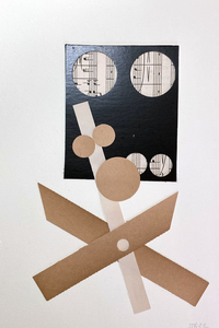 John T Adams Recital - Collage Series paper and cardboard