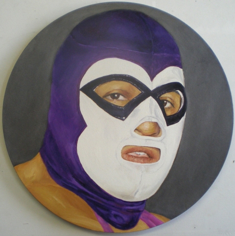 Joseph Borzotta Lucha Libre series Oil on canvas