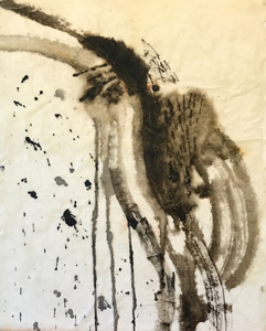 JOY J. ROTBLATT 2022 Exhibitions India Ink on Mulbery Paper on Cradled Wooden Panel with Encaustic Medium