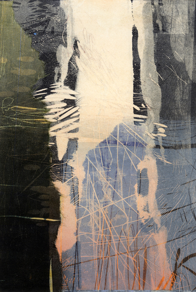Joyce Silverstone Between relief / monotype 