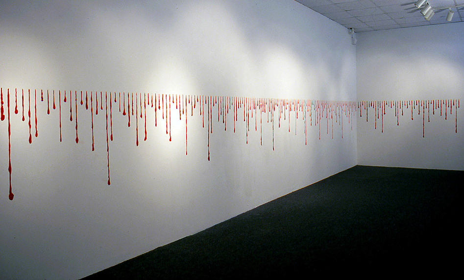 JUDITH PAGE Flesh and Blood (1996-2002) Installation: mixed media, paint, targel; Audio (story and lyrics by Judith Page; music by Tom Ewing and Judith Page, © Judith Page and Tom Ewing 1996)
