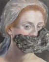 Judy Mannarino  Oil on Canvas with Porcelain&lt;br/&gt;