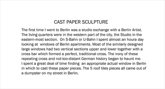 Judith Uehling Cast Paper Sculpture 