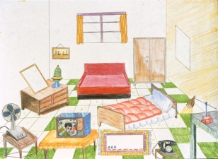 KANISHKA RAJA Selected Work 1990 - 2000 colored pencil on paper
